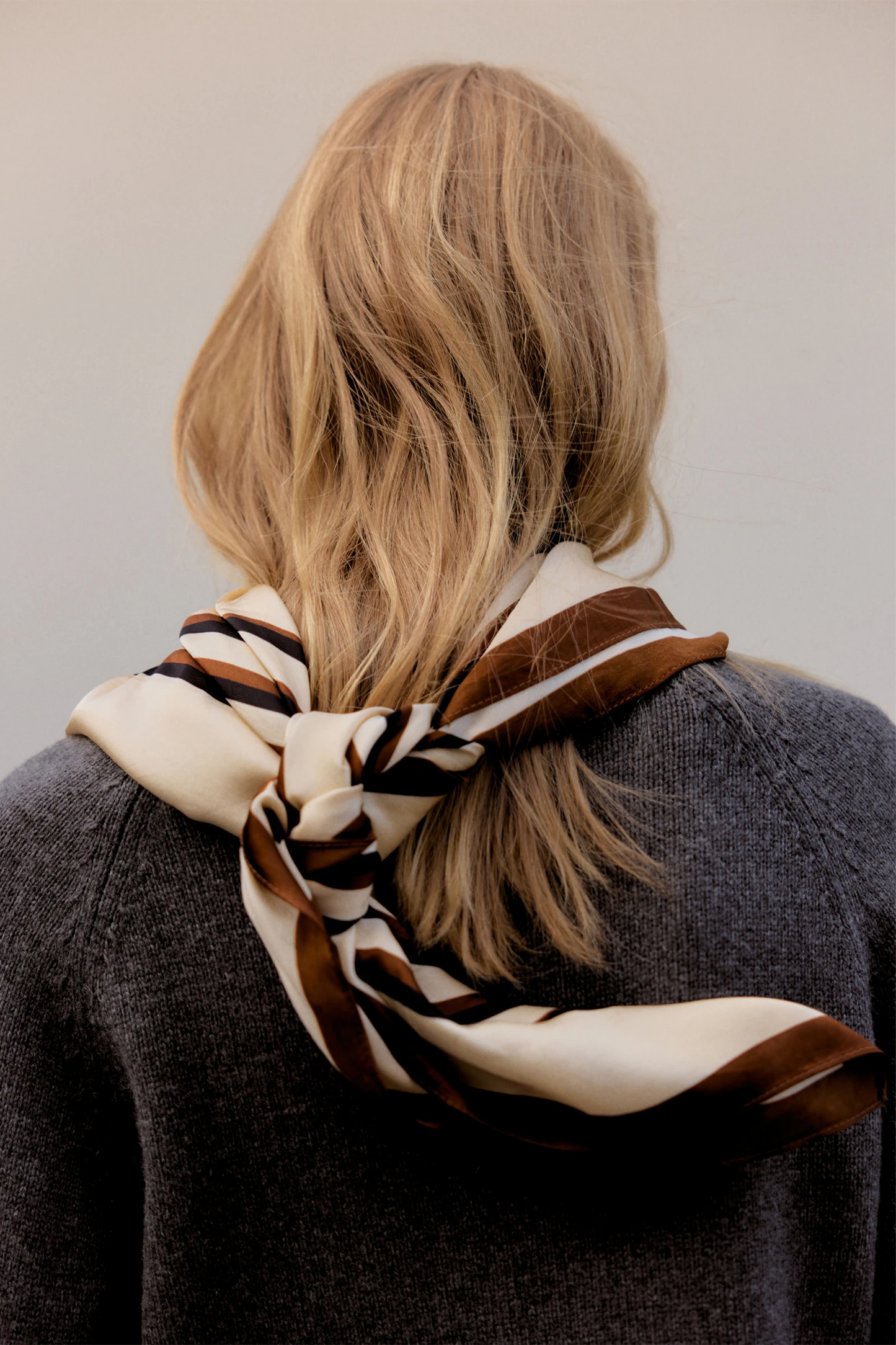 Geometric Stripe-print Scarf
