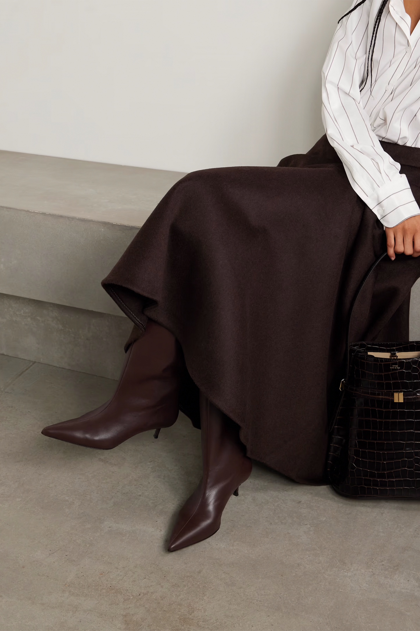 Sebastian leather knee boots