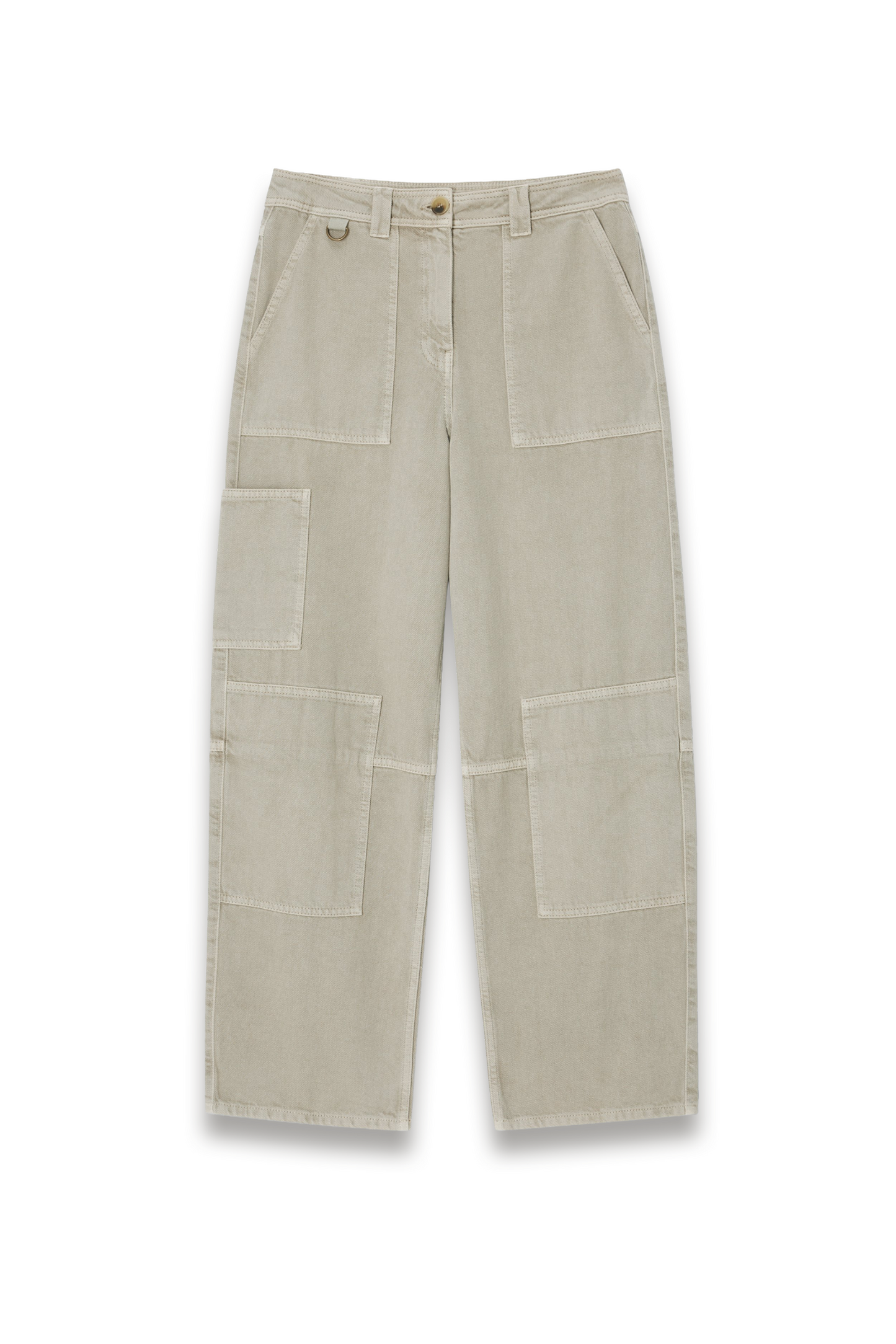 Pocket Detail Trousers Light Khaki