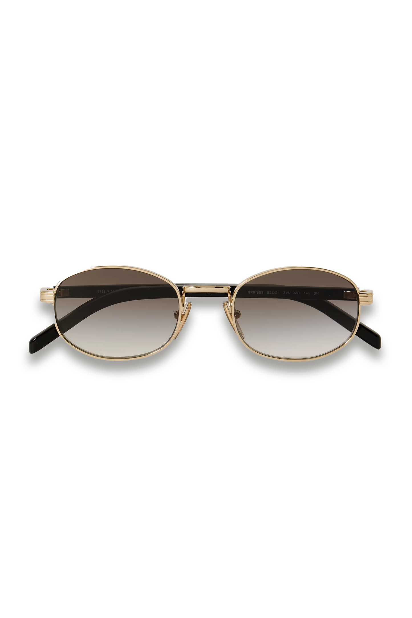 Oval-frame Gold-tone Sunglasses