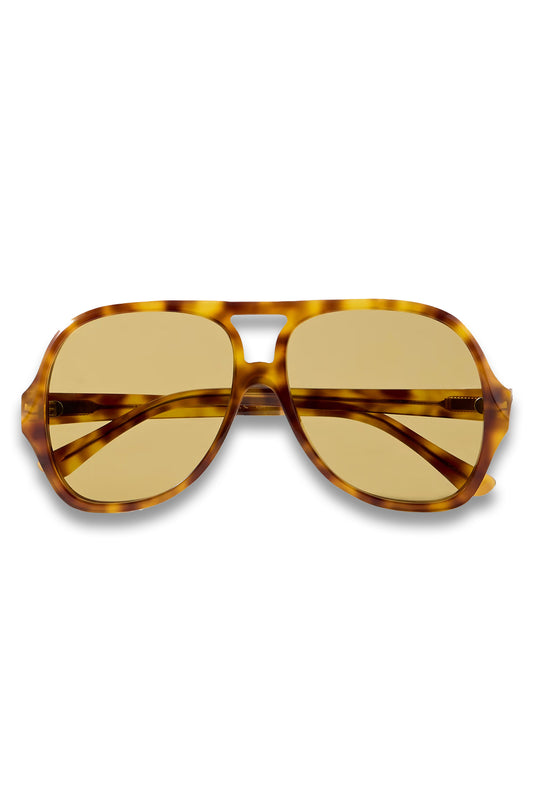 Salomé Aviator-style Tortoiseshell Acetate Sunglasses