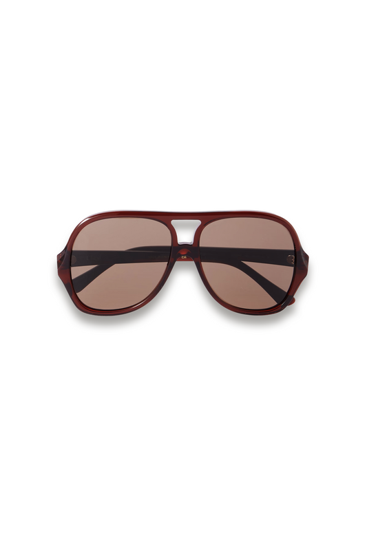 Salomé aviator-style acetate sunglasses