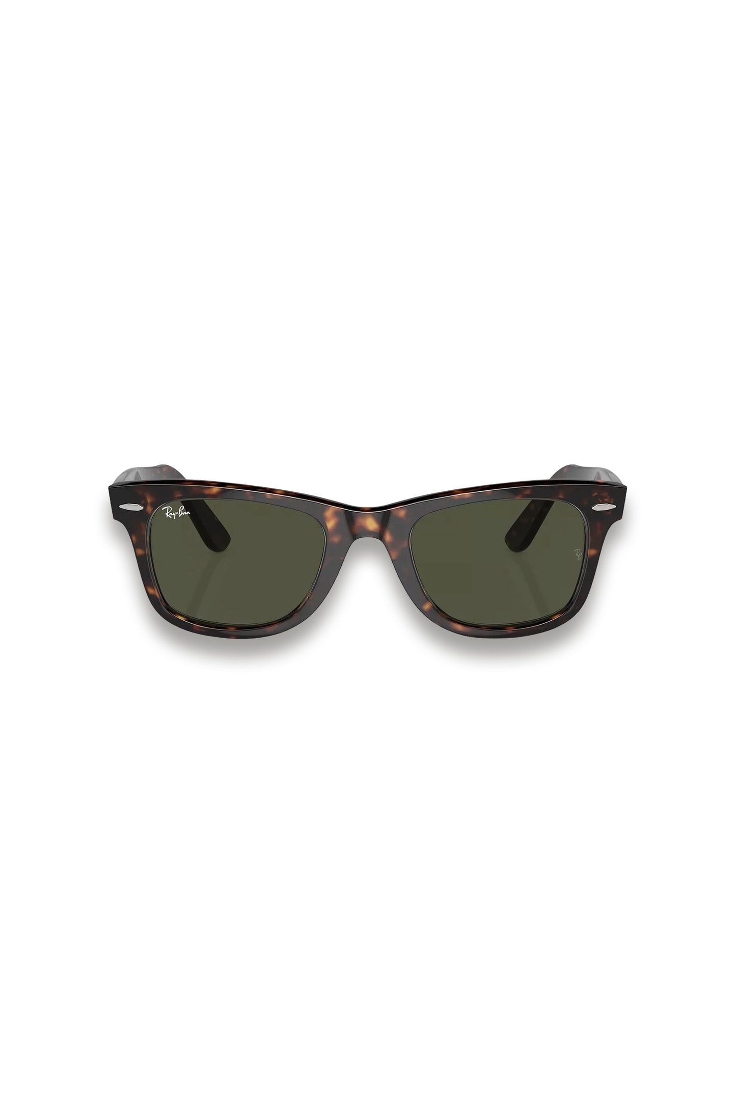 Original Wayfarer Sunglasses with Green Lenses in Tortoise