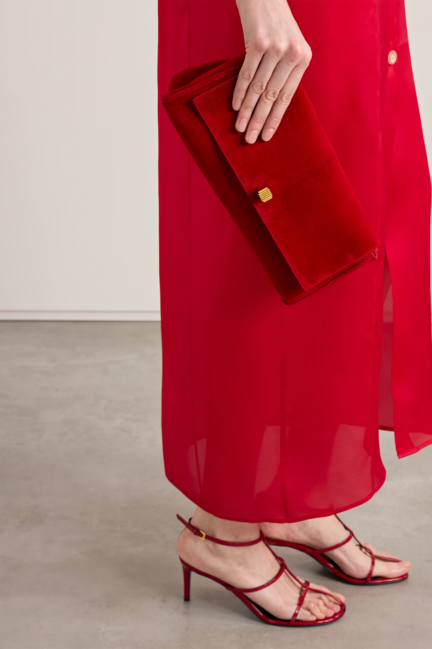 Audrey Suede Clutch