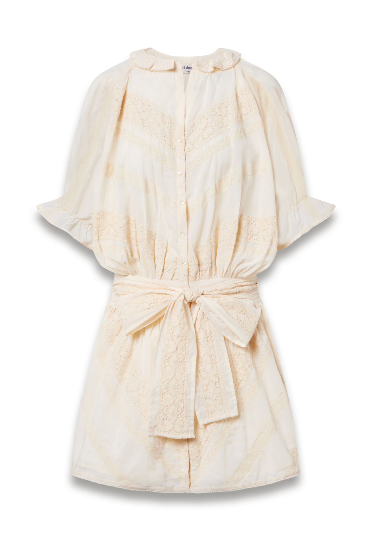 Embroidered Cotton Shirt Dress