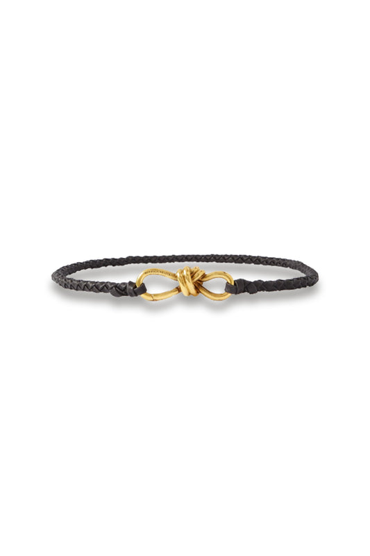 Intrecciato Leather Belt
