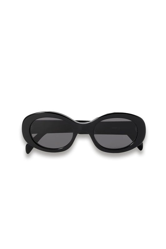 Triomphe oval-frame acetate sunglasses
