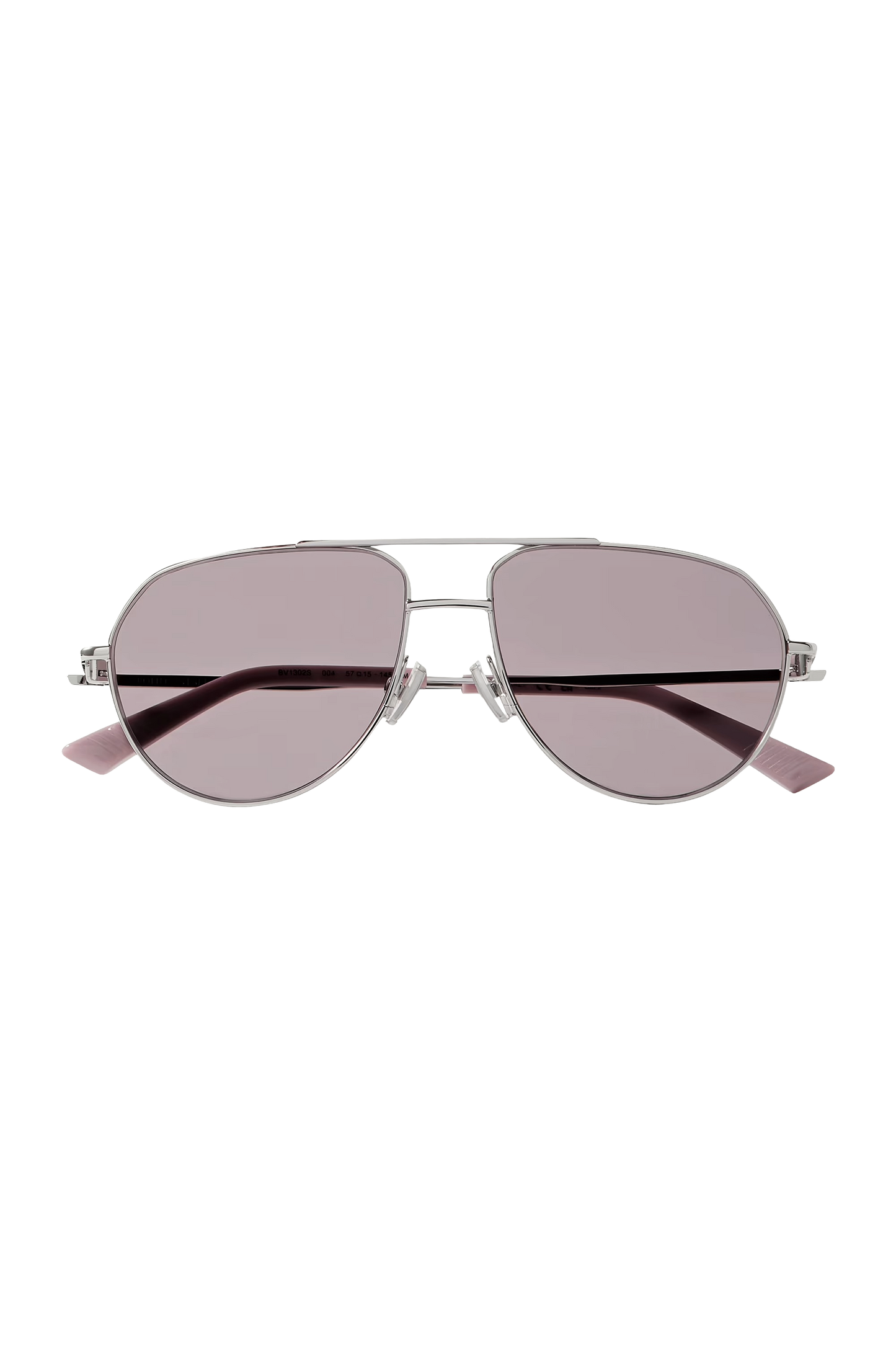 Aviator-style Silver-tone Sunglasses