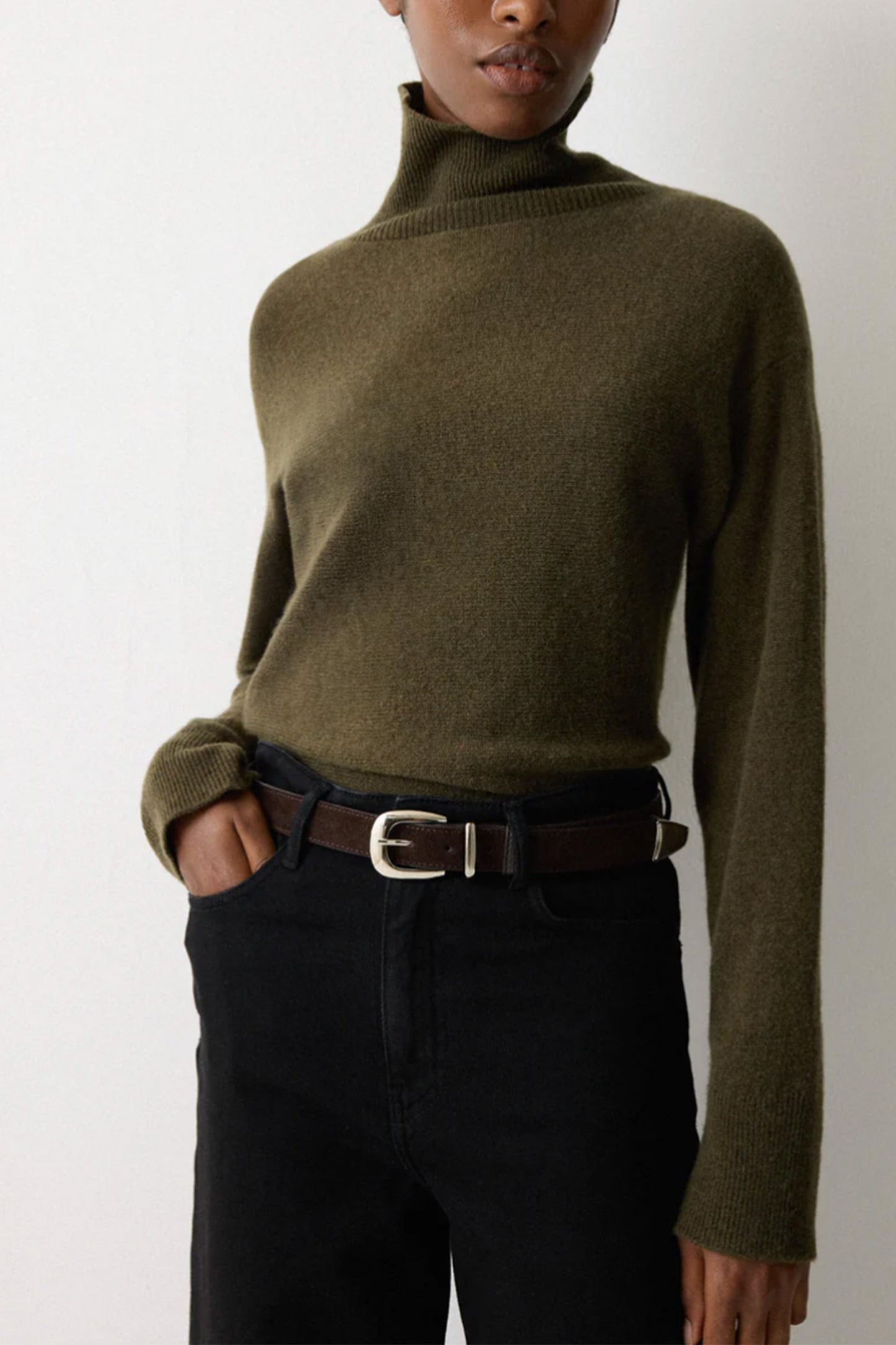 Suede Western belt