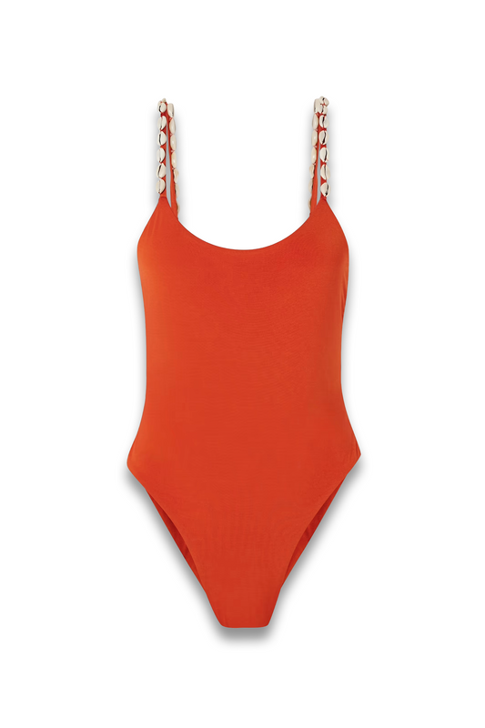Shell-embellished Swimsuit