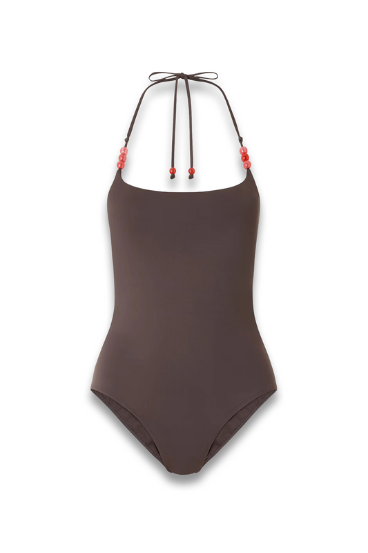 Laird Embellished Halterneck Swimsuit