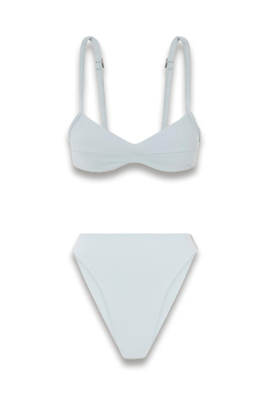 Monica stretch-jersey bikini top