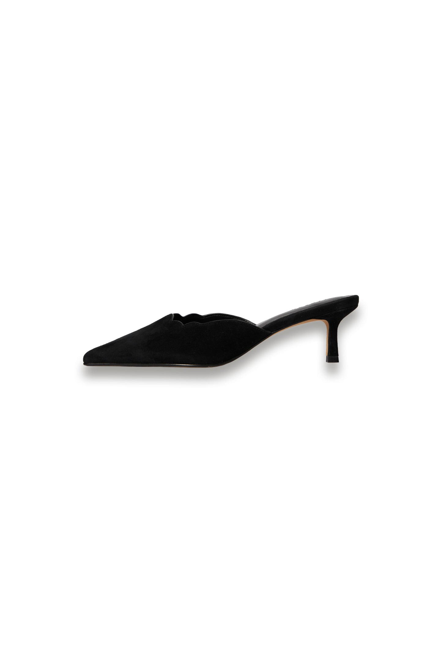 Suede Kitten Heel Mule