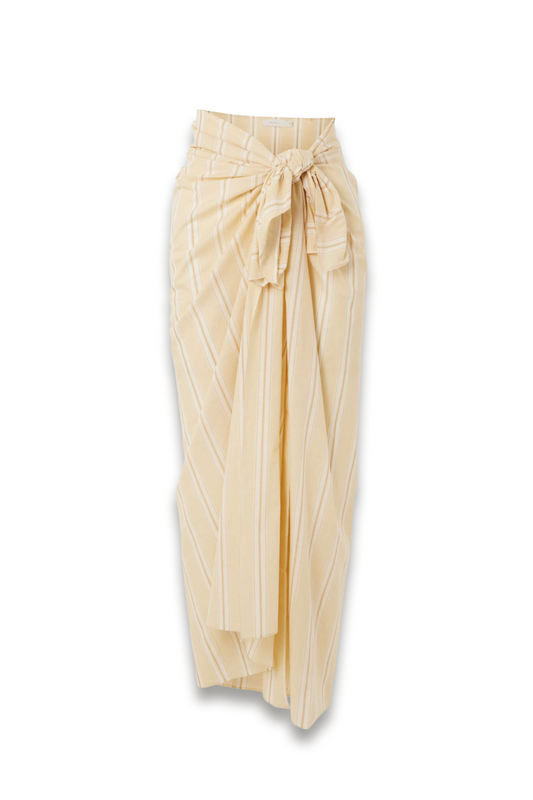 Lomas Striped Cotton Pareo