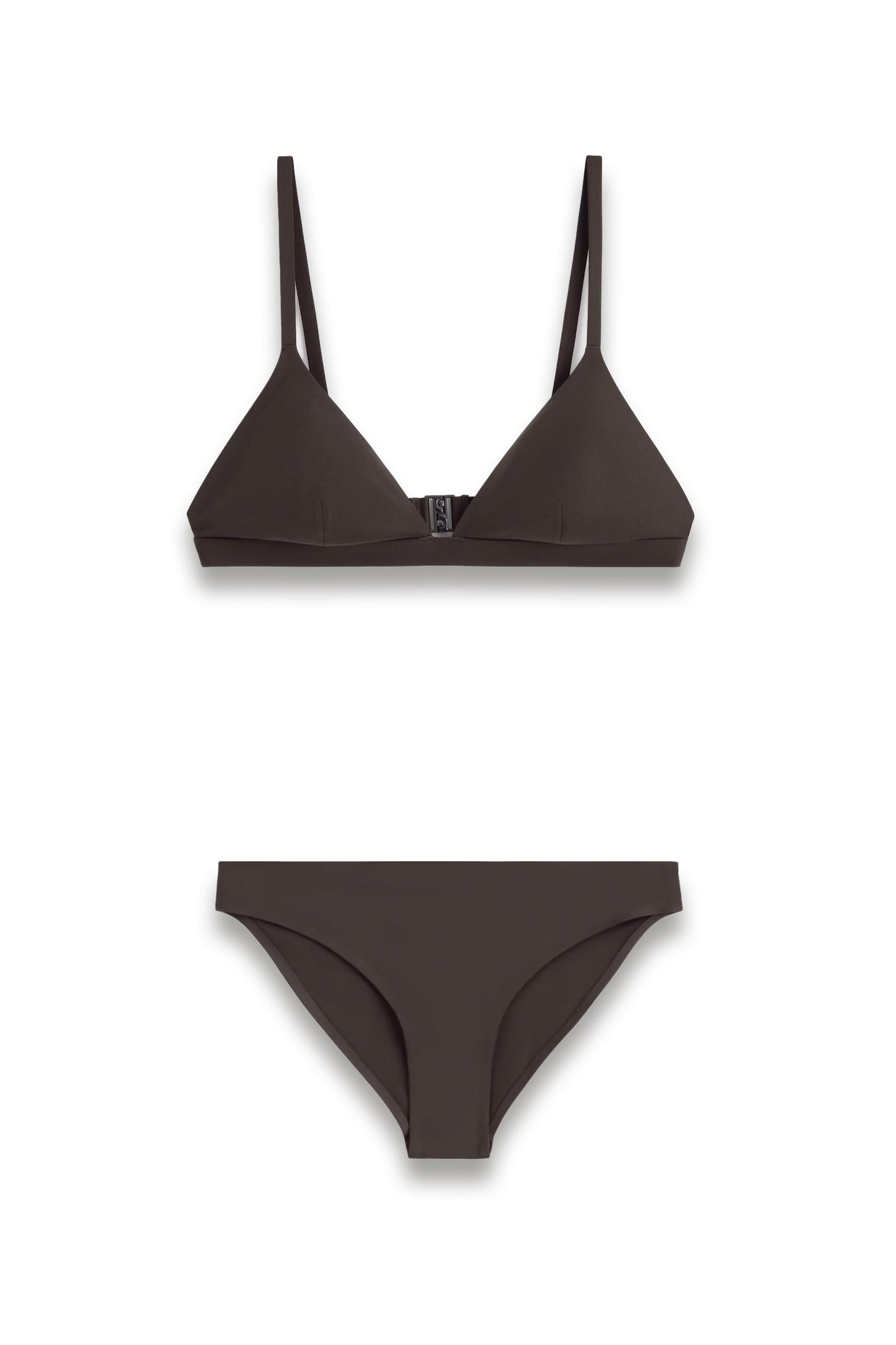 Triangle Bikini in Dark Brown