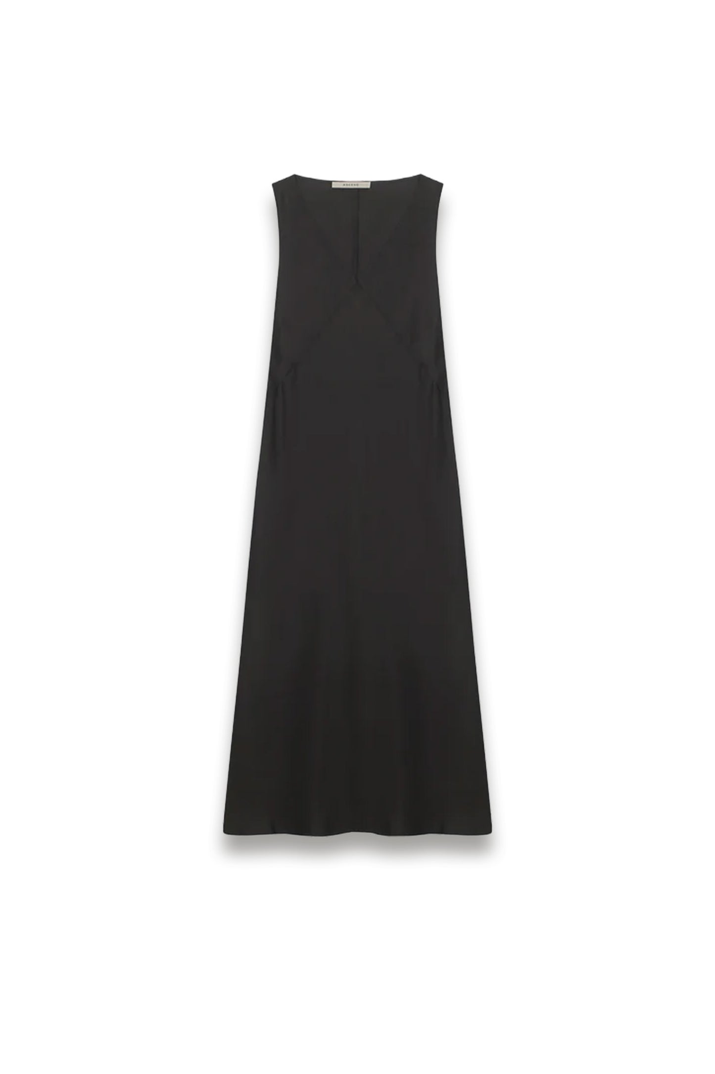 Provence Dress Black Silk Twill