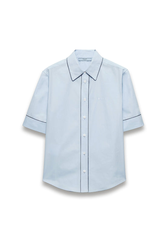 Short-sleeved Poplin Shirt