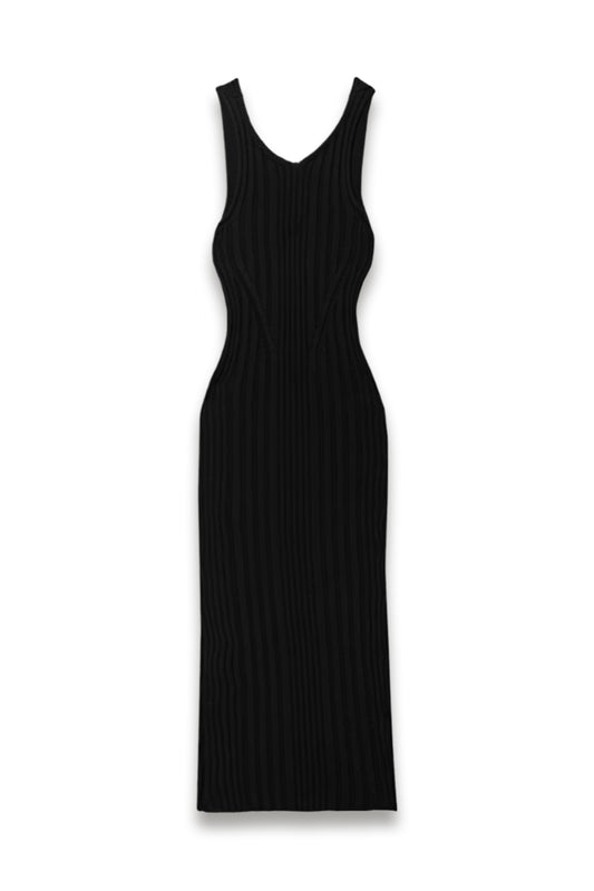 Ottilie Ribbed Cotton-blend Midi Dress