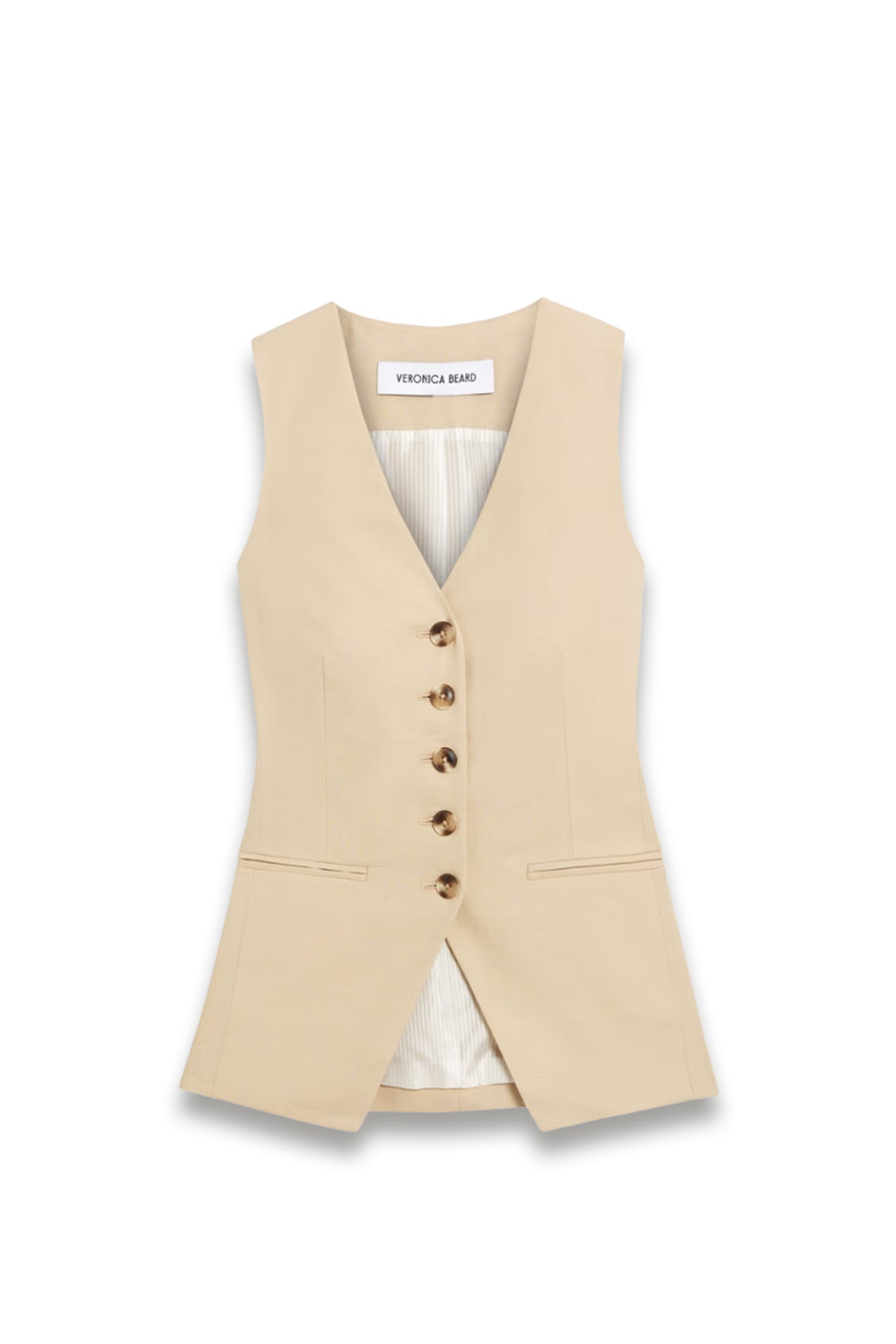 Liff linen-blend vest