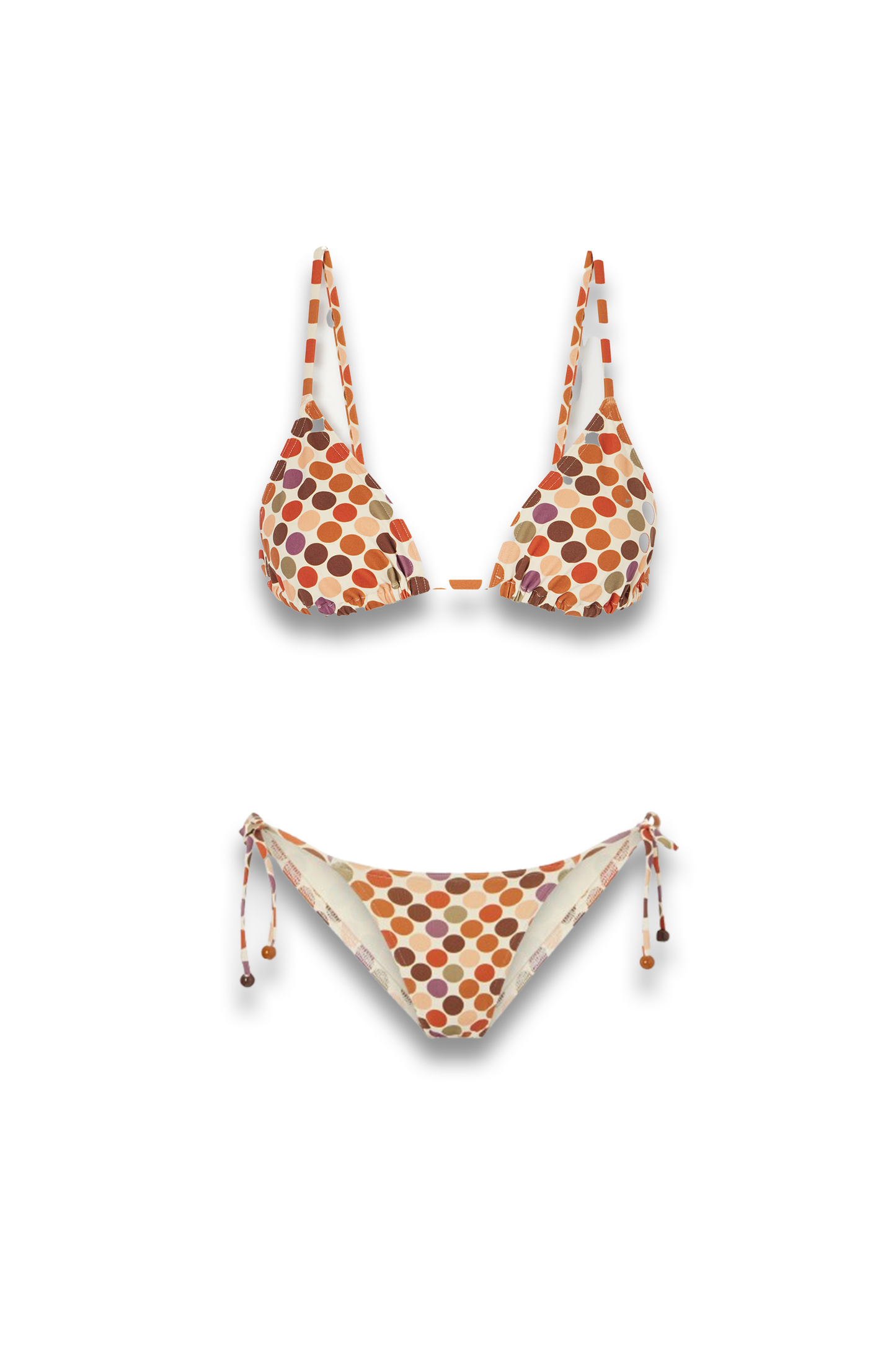 Lou Lou Polka Dot Print Bikini Top and Bikini Briefs