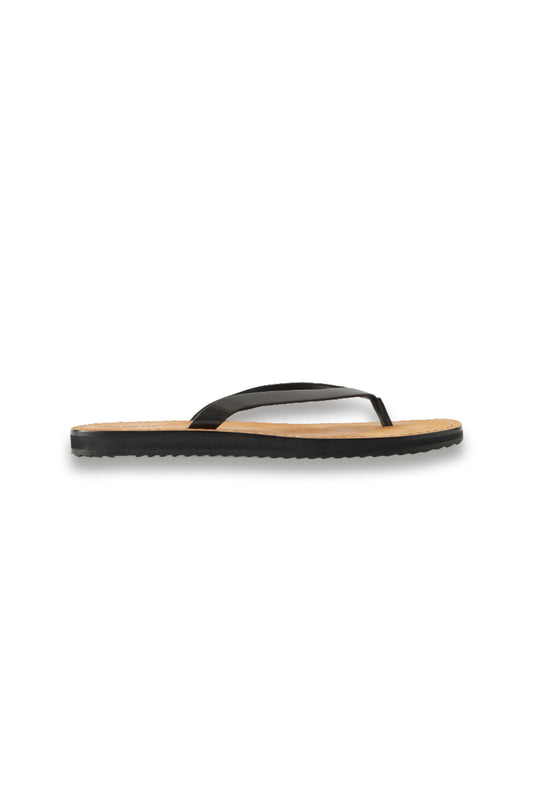 City leather flip flops