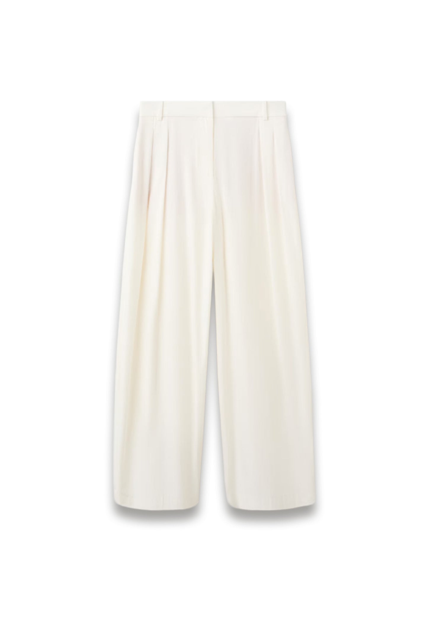 Straight mid-rise trousers