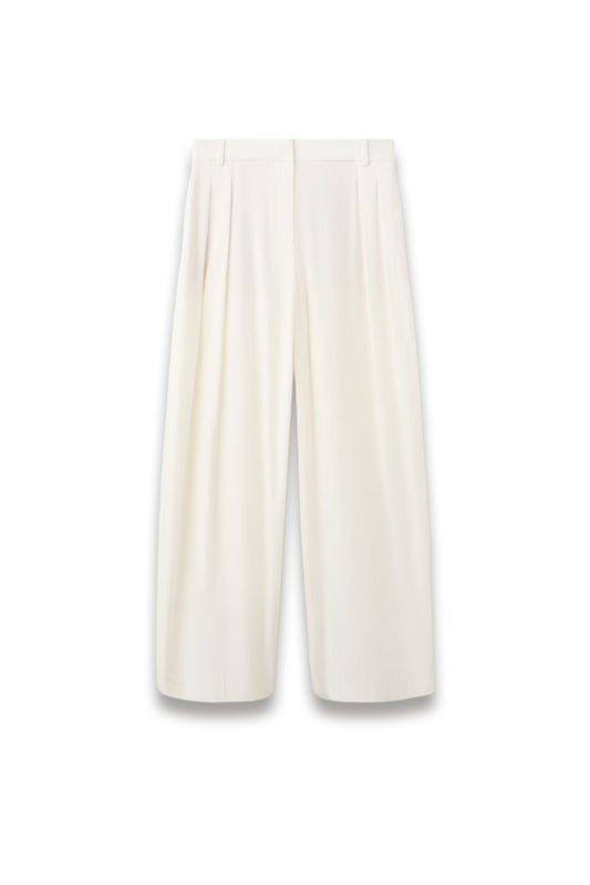 Straight mid-rise trousers