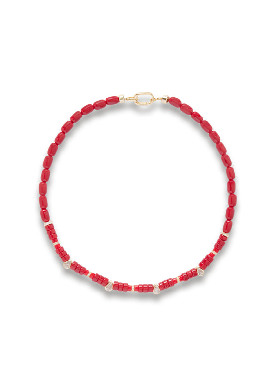 Alba Gold-plated Glass Necklace
