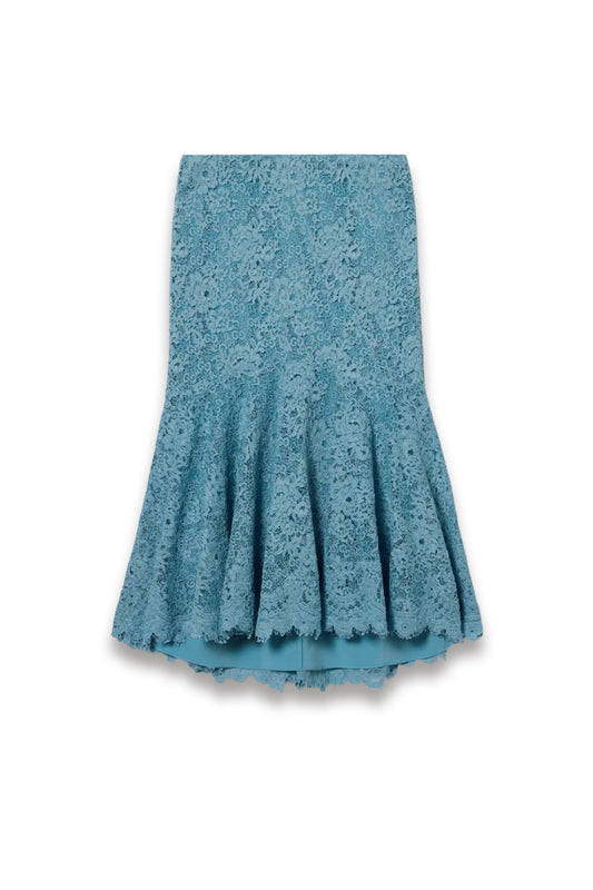GG flower stretch lace skirt