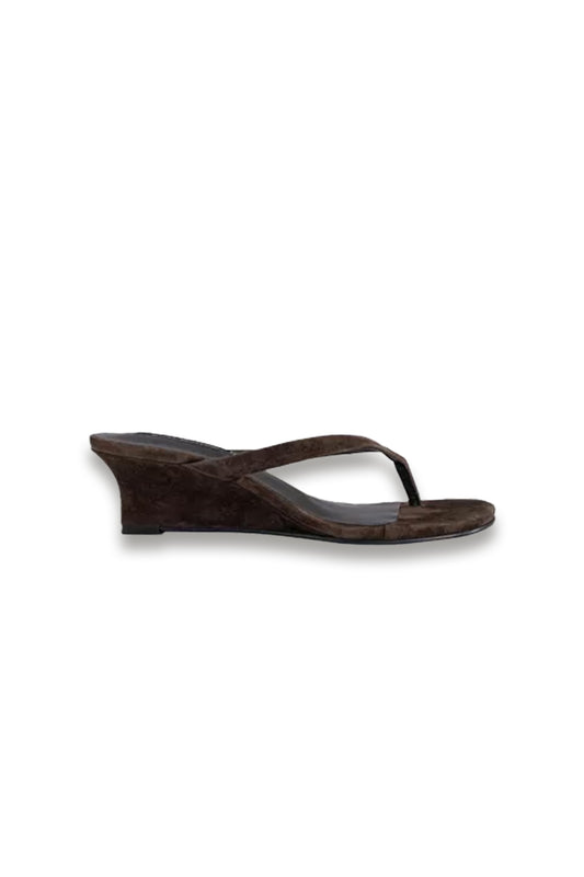 Edgy Suede Heeled Wedges