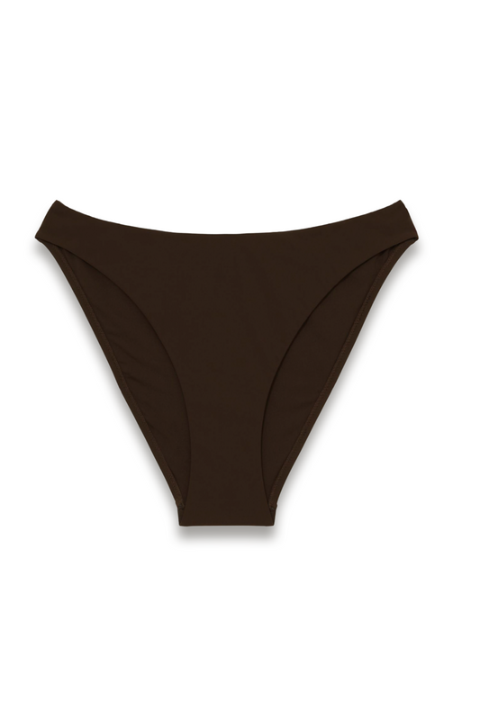 Fixed-side Bikini Bottoms in Chocolate