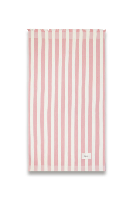 Palma striped organic cotton-terry beach towel