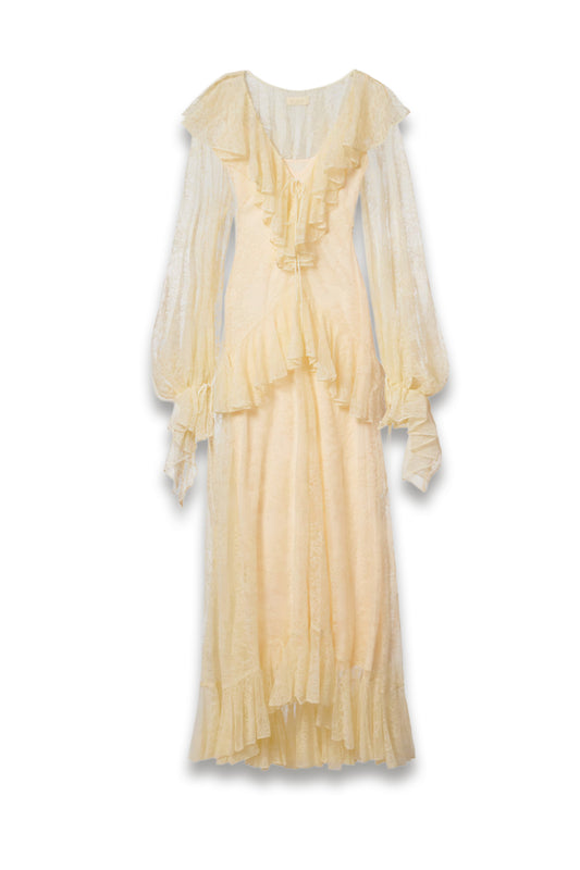 Esen ruffled lace maxi dress