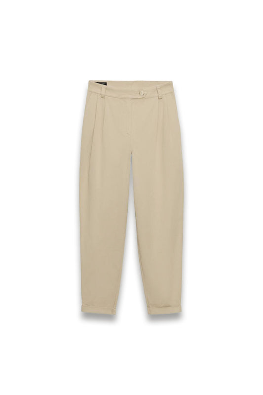 Barrel Leg Cotton Chinos