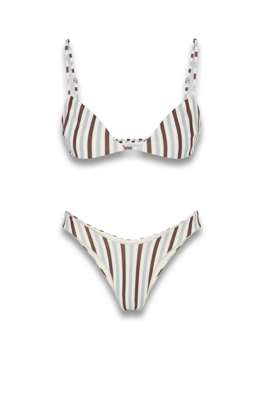 Leila striped bikini