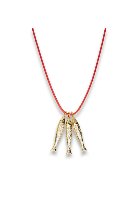 Triple Fish Necklace