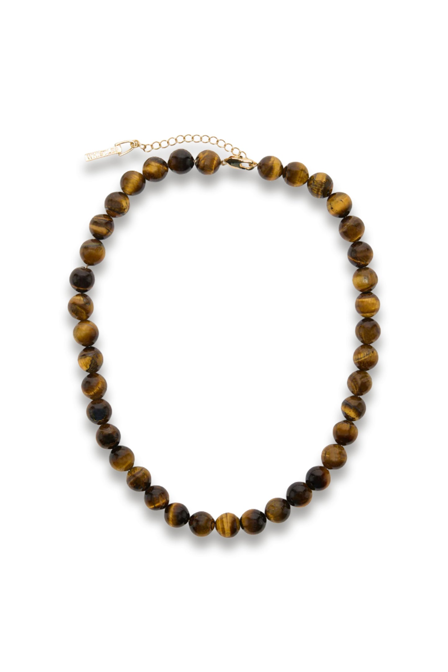 Brown Tiger Eye Beaded Necklace