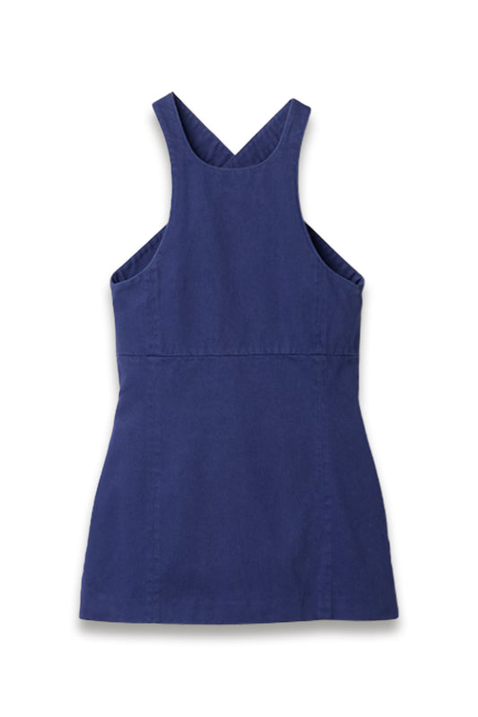 Garment-dyed Gabardine Mini Dress