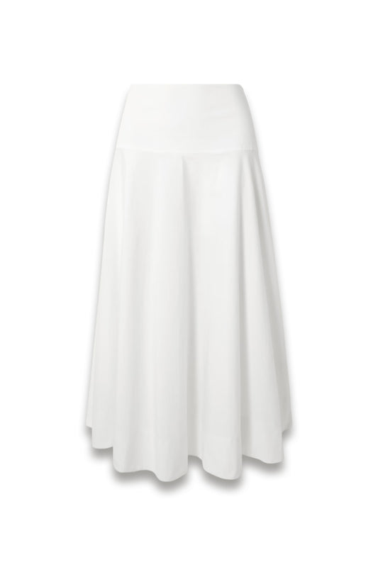 Paneled Cotton-blend Maxi Skirt