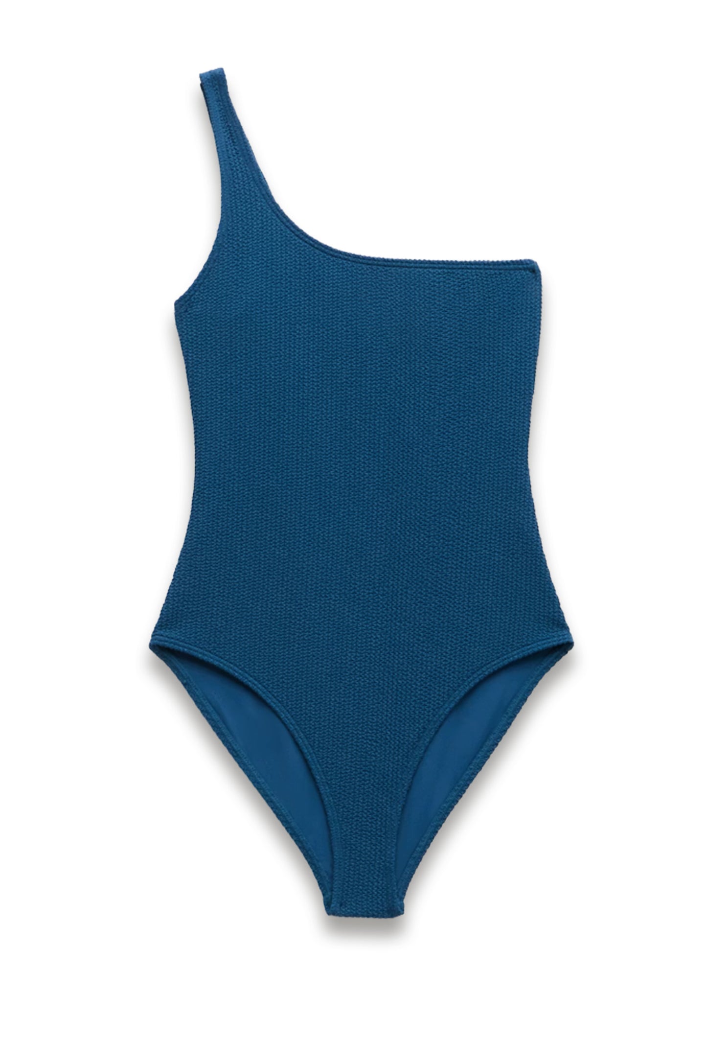 One Shoulder Crinkle Swimsuit
