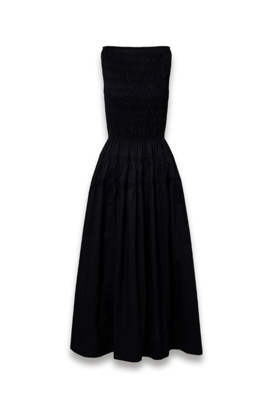 Melie cotton poplin midi dress