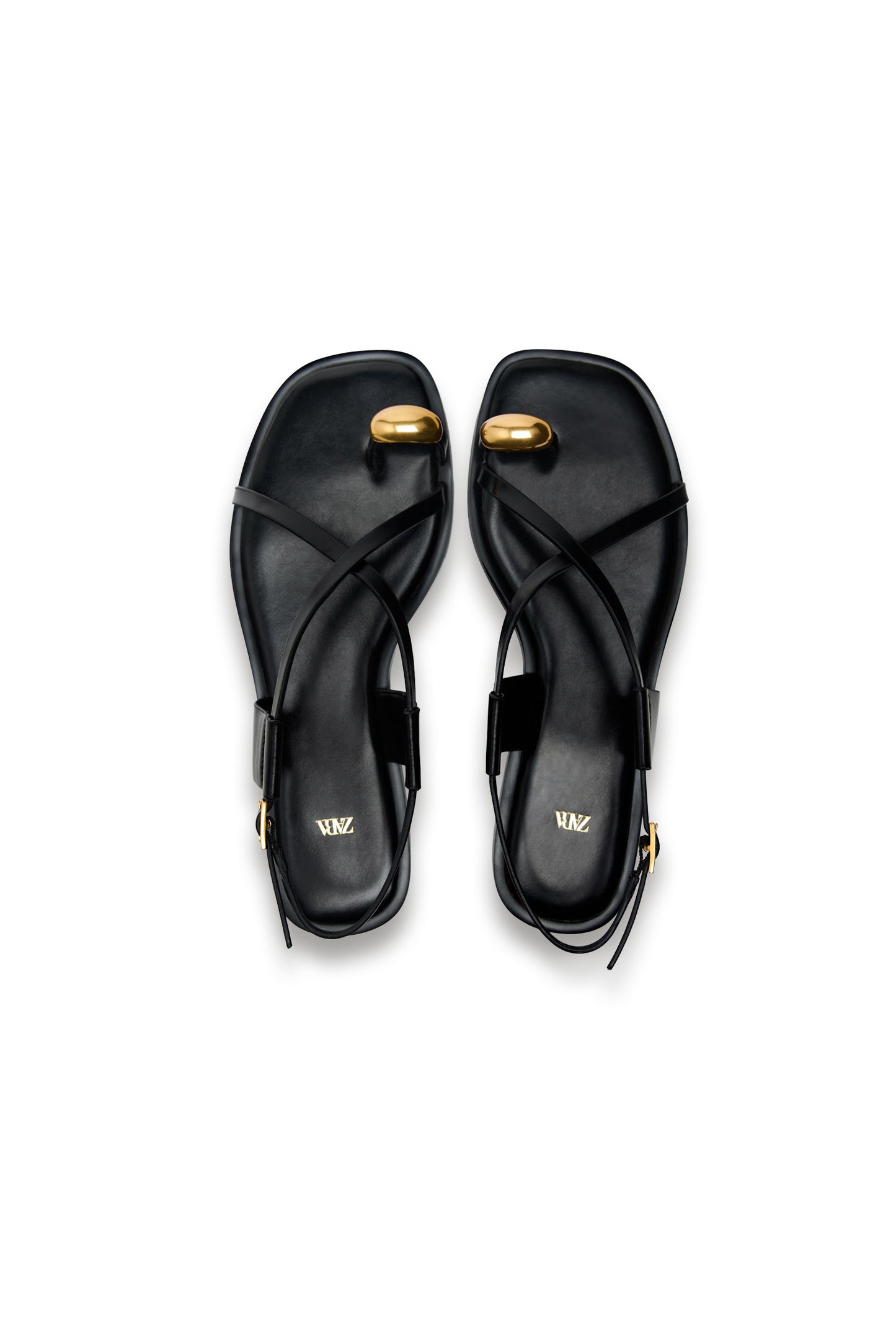 Flat Sandals Metal Detail