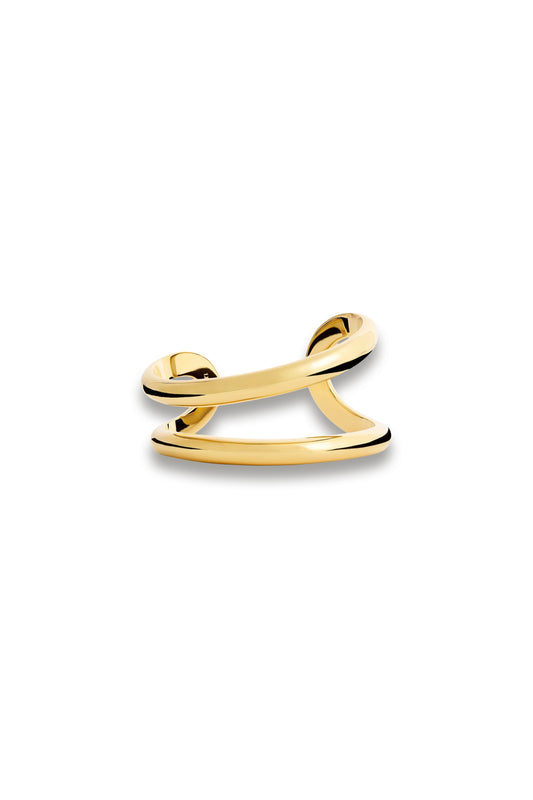 Gold-plated Maggie Cuff Bangle