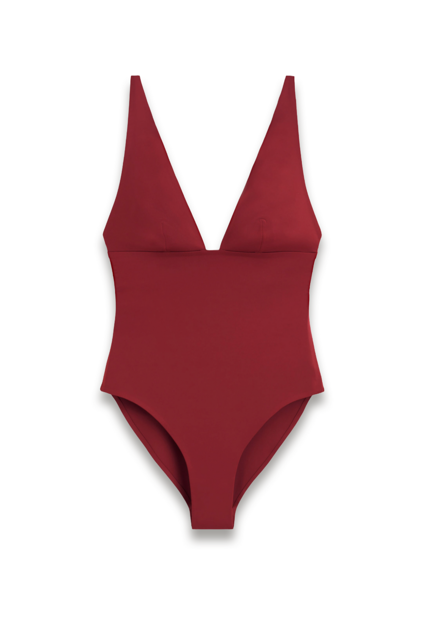 Bonded-scuba V-neck Swimsuit