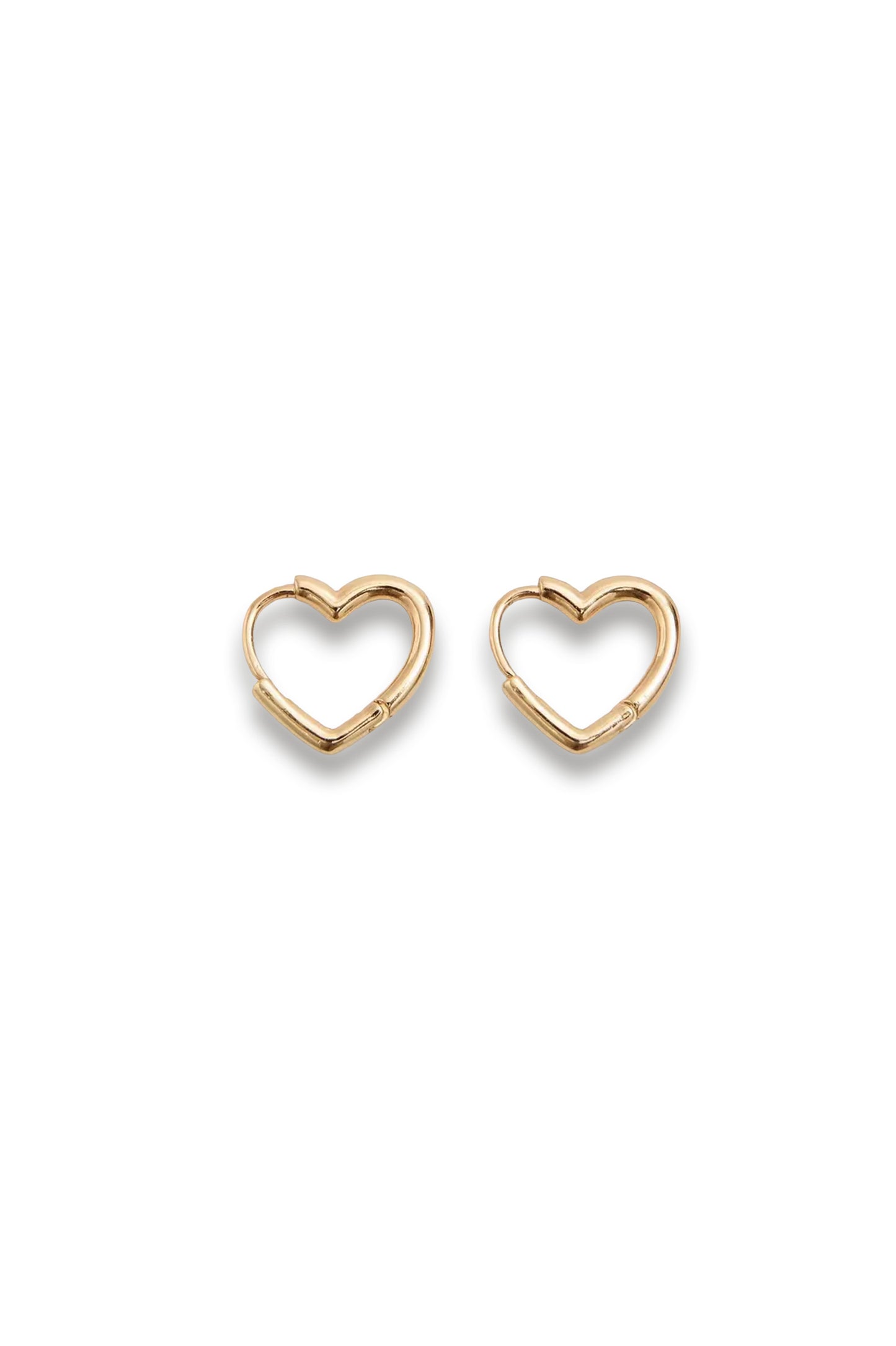 Mini Heart Hoop Earrings