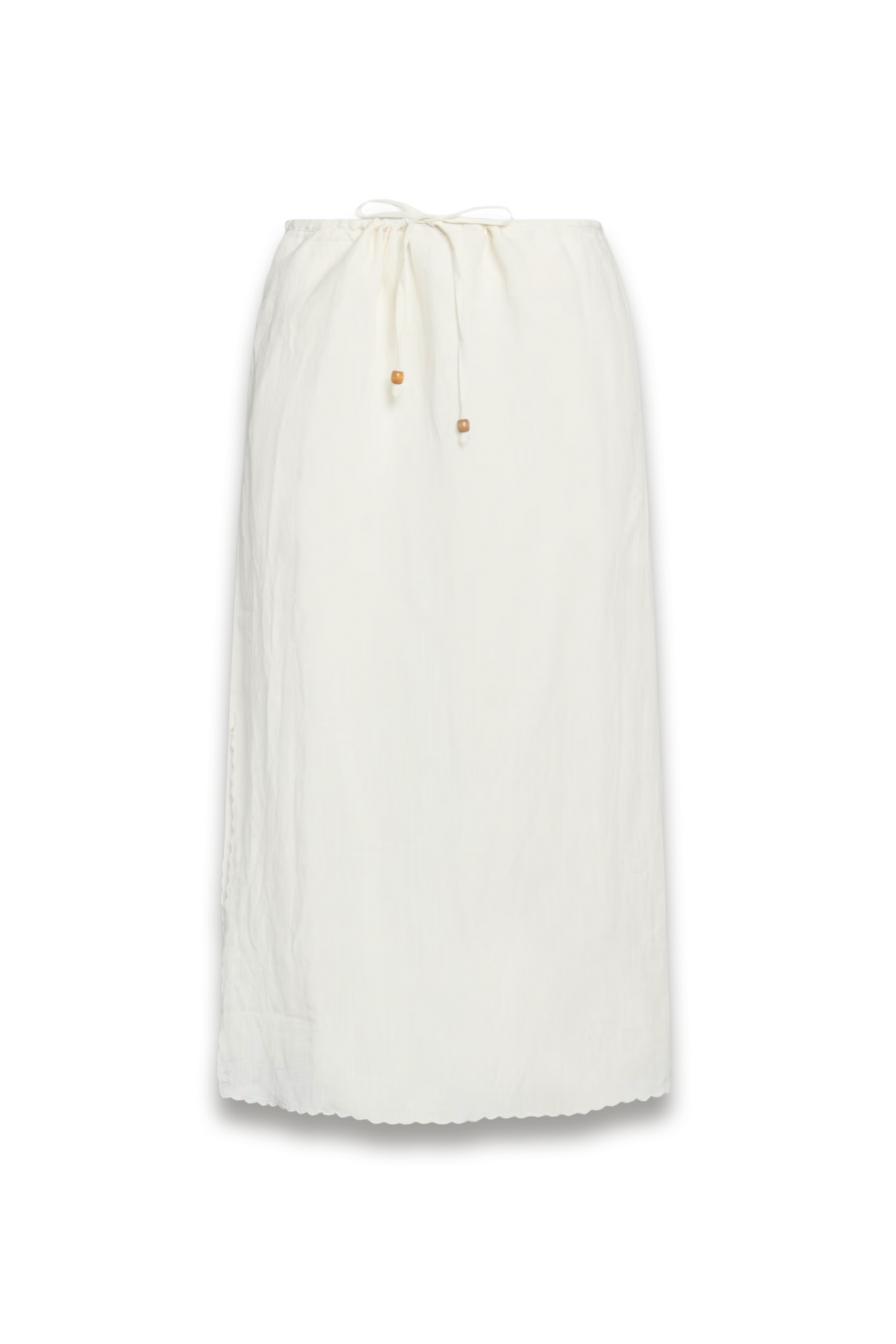 Adriana linen midi skirt