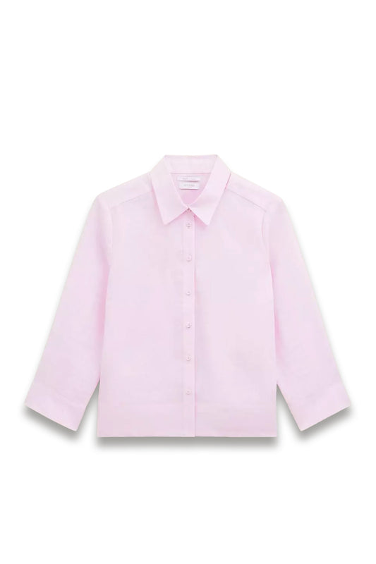 Light Pink Nita Linen Shirt