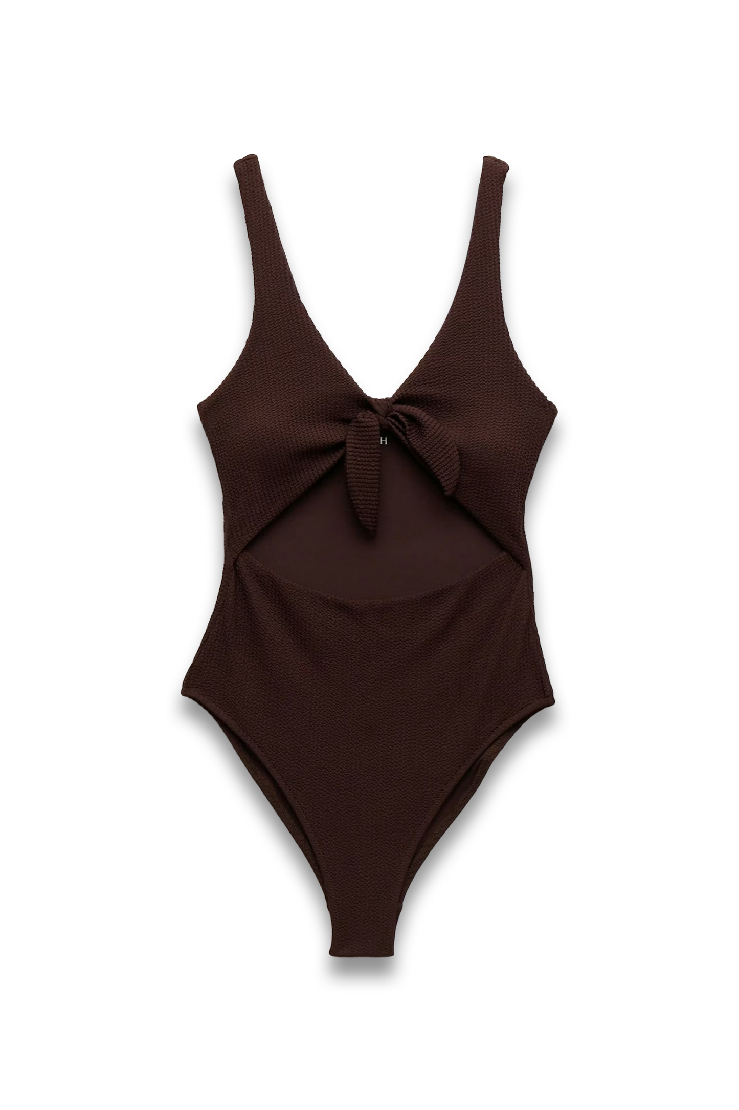 Maren Crinkle Tie-front Swimsuit