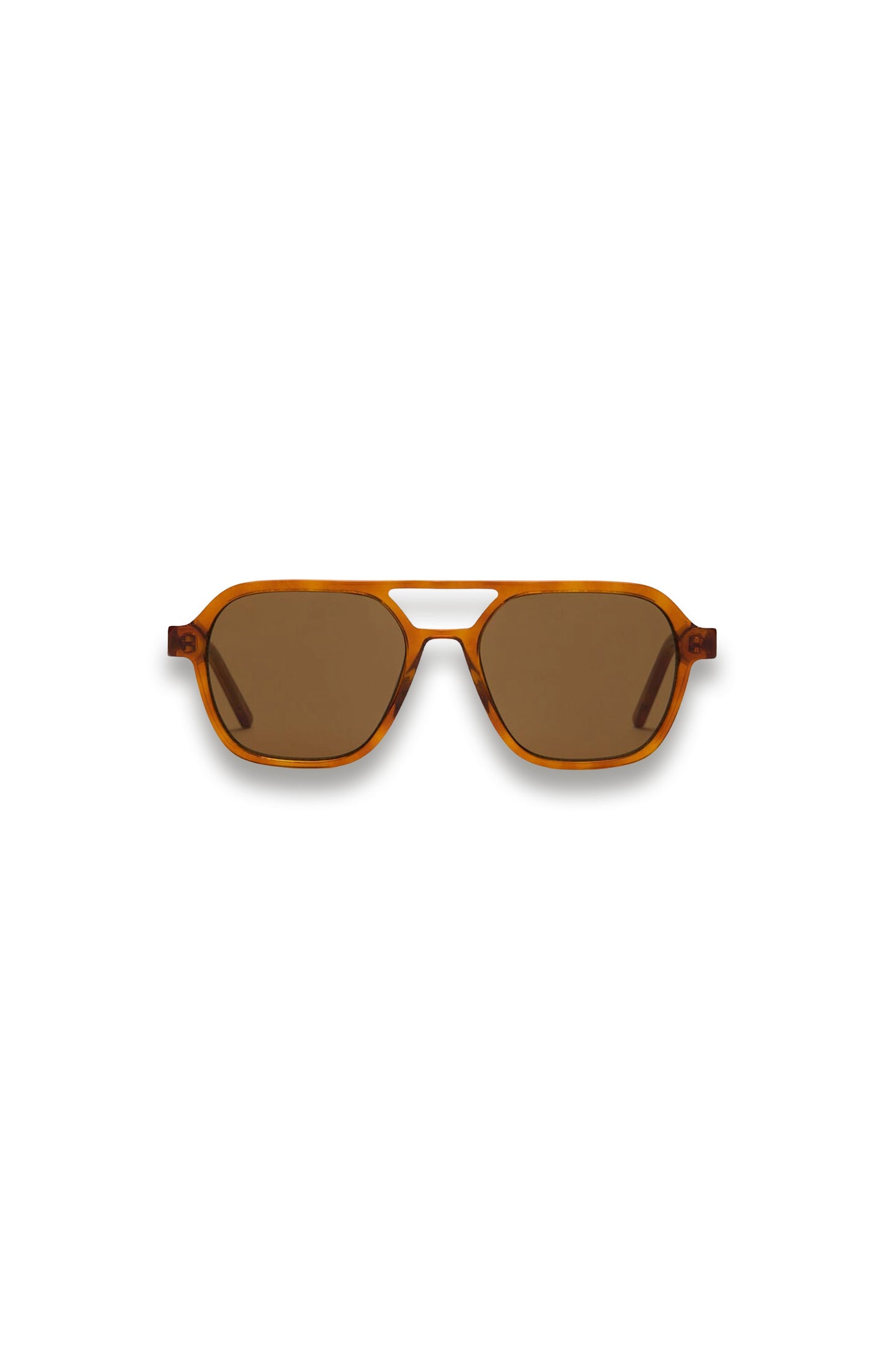 Brown Aviator Sunglasses