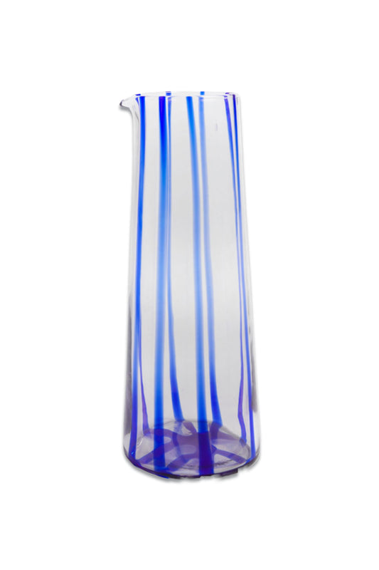 Swirl Stripe Glass Jug